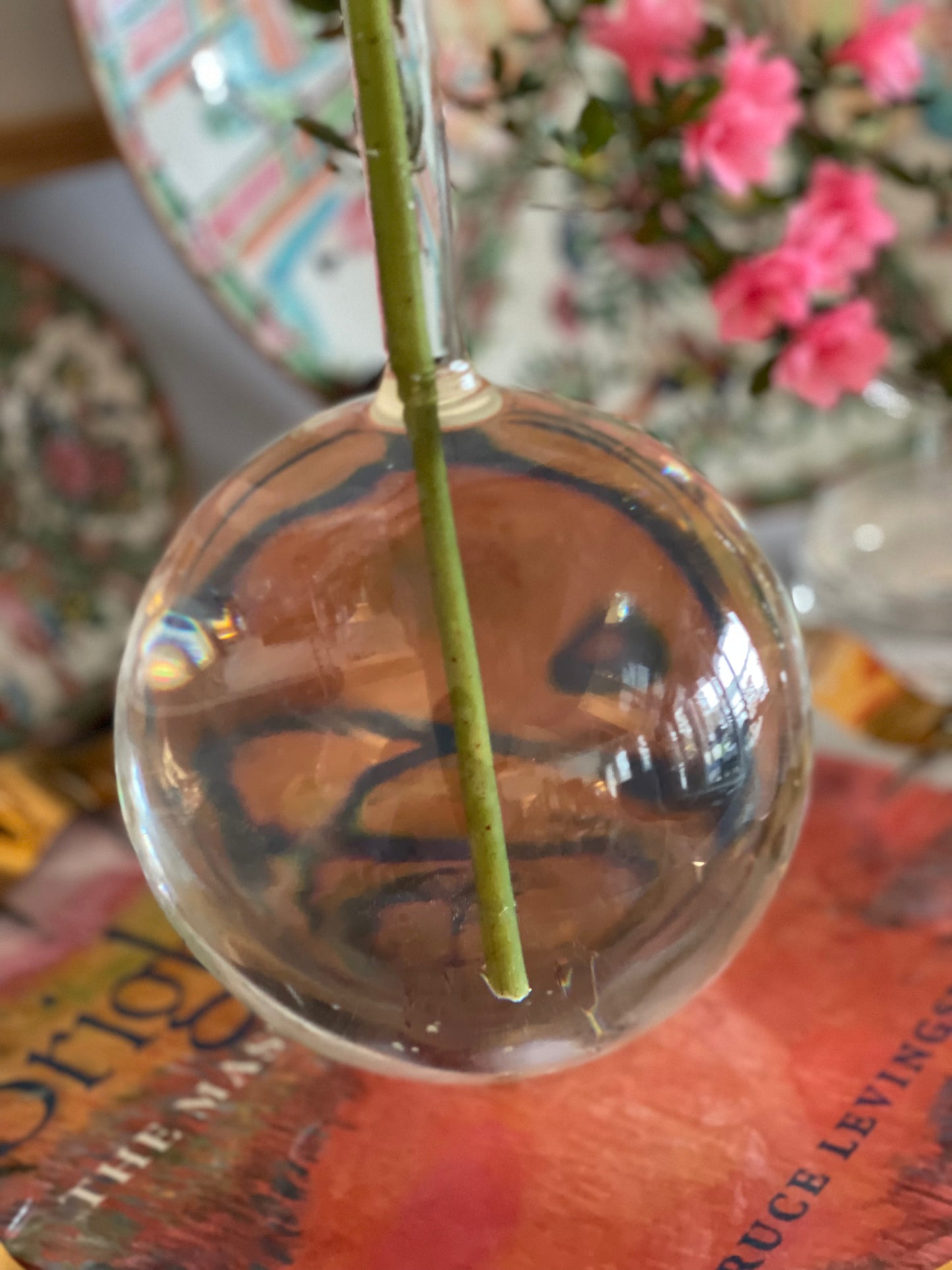 Long Neck Round Vase - Lauren Egger Designs