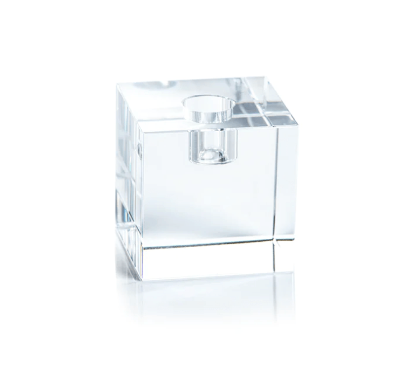 Square Crystal Taper Holder - Lauren Egger Designs