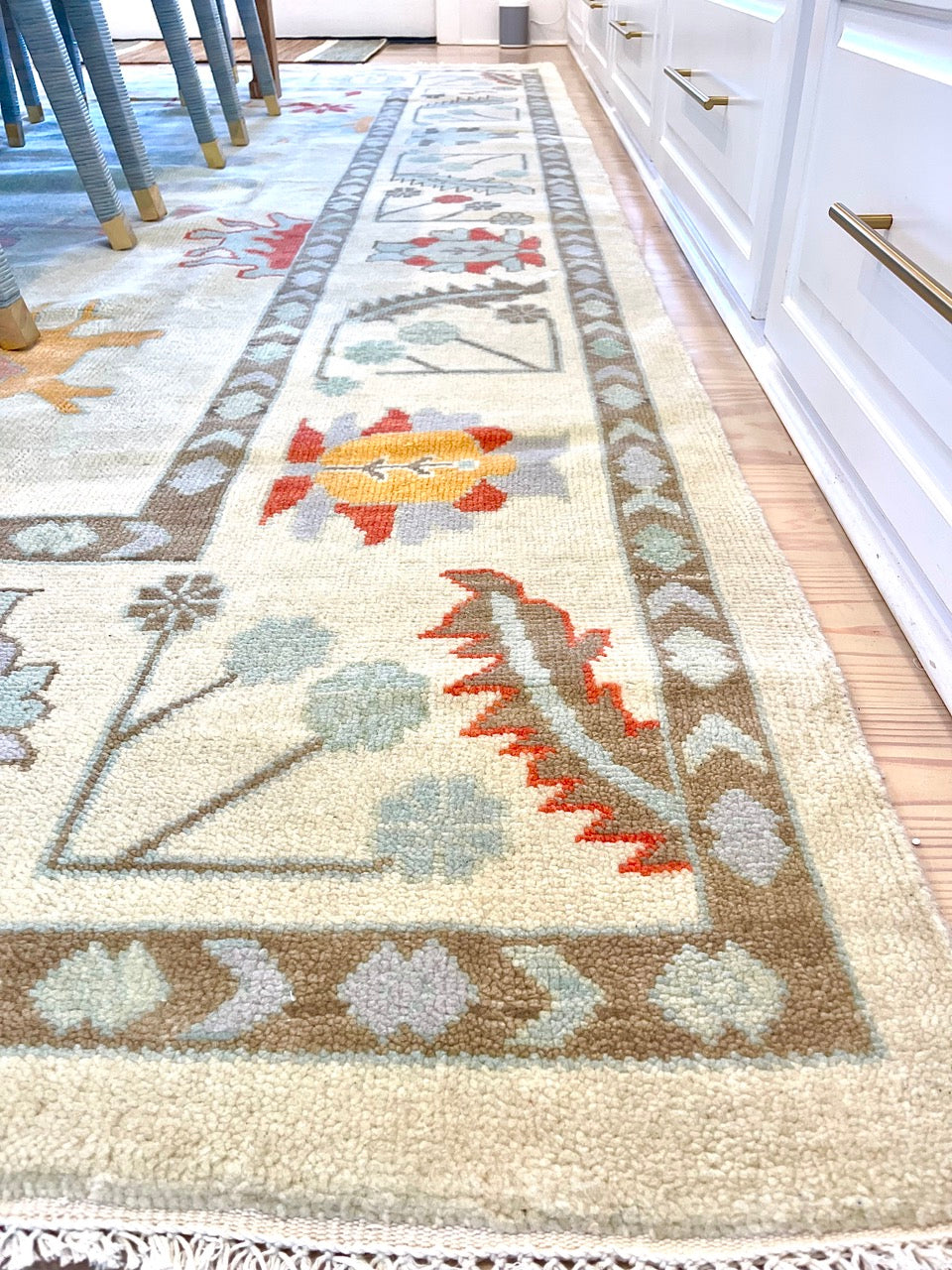 Loom by Lauren Custom Designed Oushak Rug For Breakfast Room